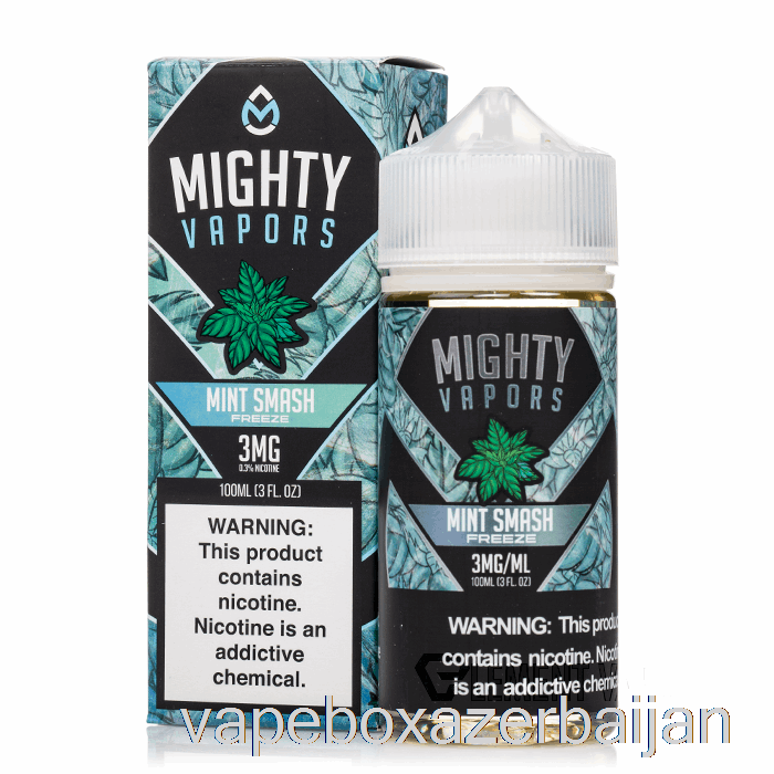 Vape Azerbaijan Mint Smash FREEZE - Mighty Vapors - 100mL 3mg